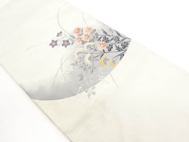 JAPANESE KIMONO / TSUMURE AKIKUSA PATTERN WOVEN NAGOYA OBI